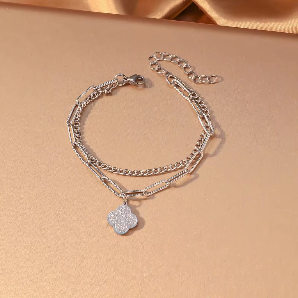 CIGAONI signature double-chain design - Durable tarnish-free jewelry with adjustable fit for women