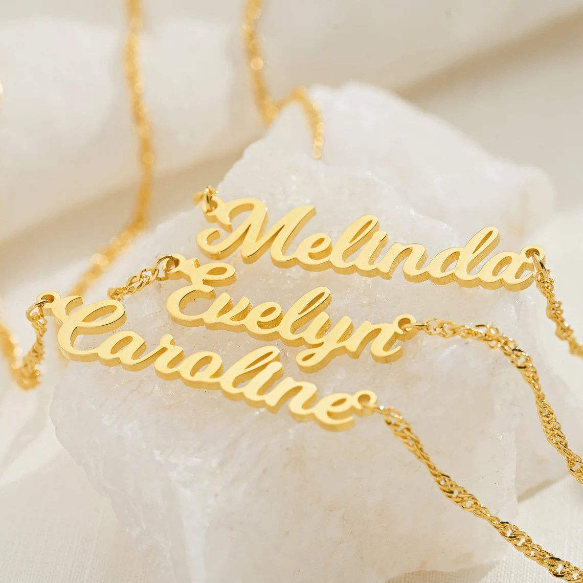 Arabic and English Name Necklace Set - Personalized Gifts for Eid, Weddings, and Anniversaries by Cigaoni