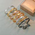 CIGAONI Ayatul Kursi adjustable bangle collection – gold, silver, rose gold and black pull-string bracelets with Arabic calligraphy engraving
