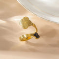 Gold Sabr Wrap Ring – Arabic Calligraphy Patience Virtue Ring | CIGAONI