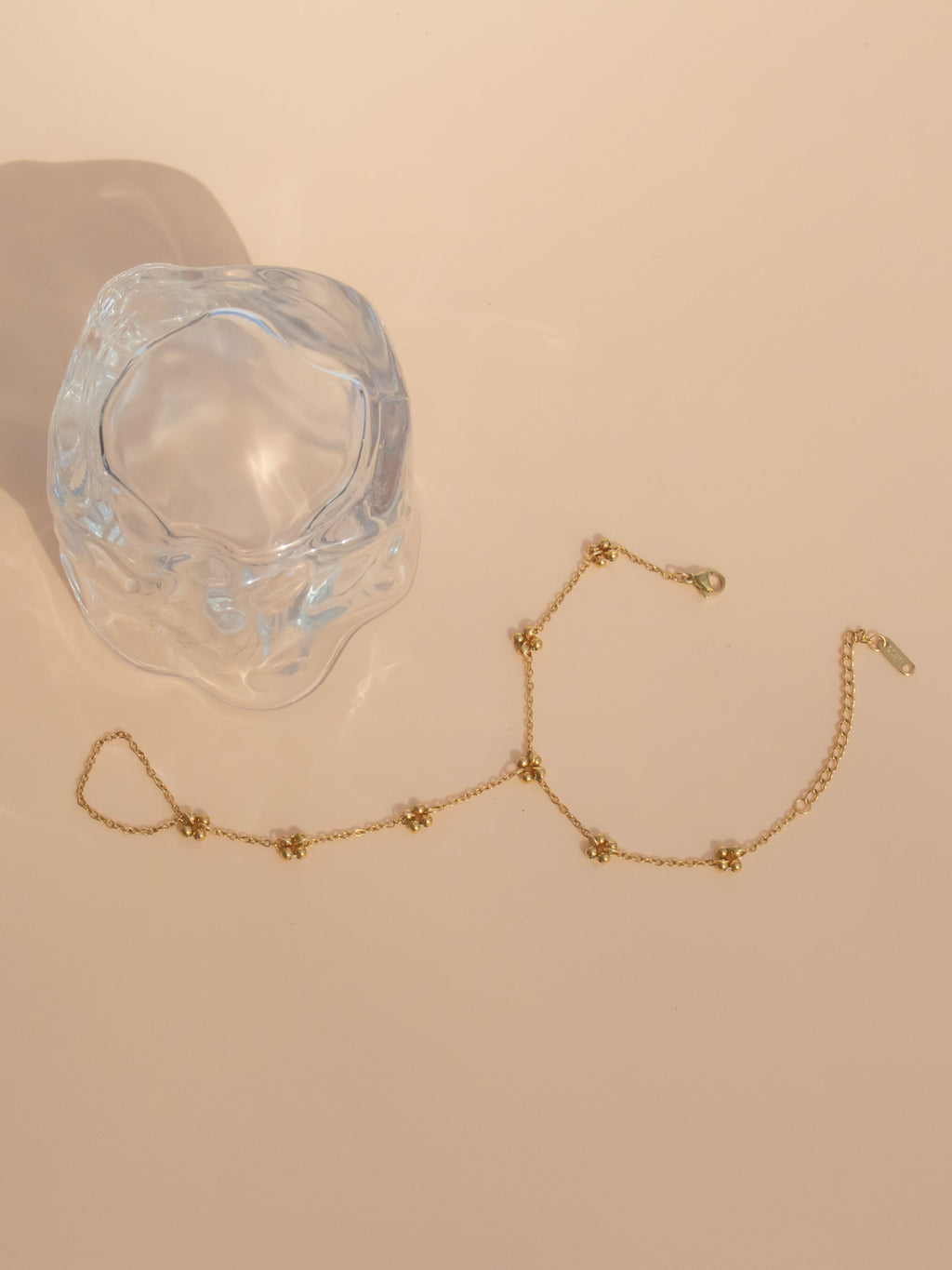 The Blossoming Grace Hand Chain - Handcrafted Floral Finger Bracelet in Stainless Steel | CIGAONI Signature Collection