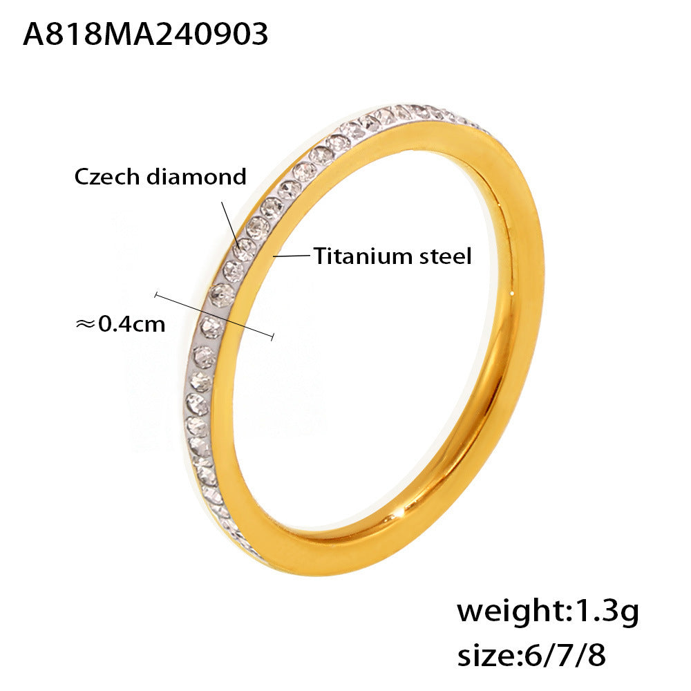 Golden Minimalist Stackable Ring Collection | Elegant Geometric Gold Rings for Women